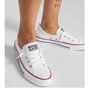 All Star Converse | Chuck Taylor Shoreline Classic Slip On White Sneakers